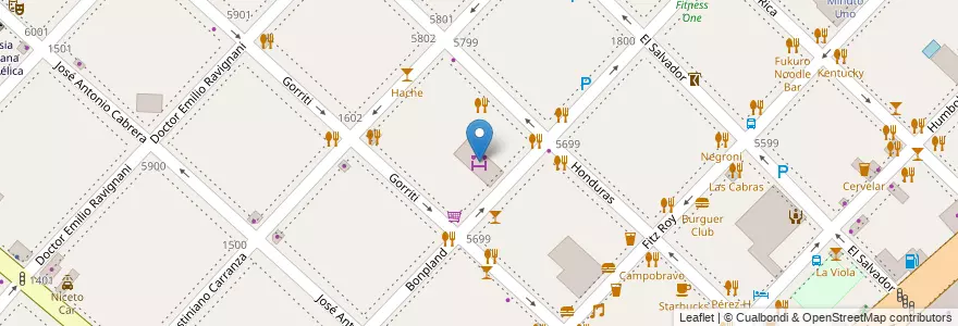 Mapa de ubicacion de Mercado de Economía Solidaria Bonpland, Palermo en 阿根廷, Ciudad Autónoma De Buenos Aires, 布宜诺斯艾利斯.