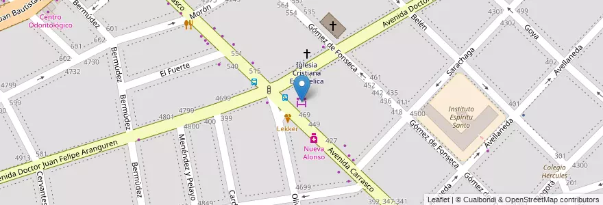 Mapa de ubicacion de Mercado de Floresta, Velez Sarsfield en Arjantin, Ciudad Autónoma De Buenos Aires, Buenos Aires, Comuna 10.