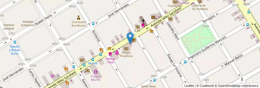 Mapa de ubicacion de Mercado del Pan en アルゼンチン, ブエノスアイレス州, Partido De Vicente López, Vicente López.