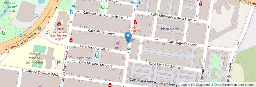 Mapa de ubicacion de Mercado Ebro en Испания, Арагон, Сарагоса, Zaragoza, Сарагоса.