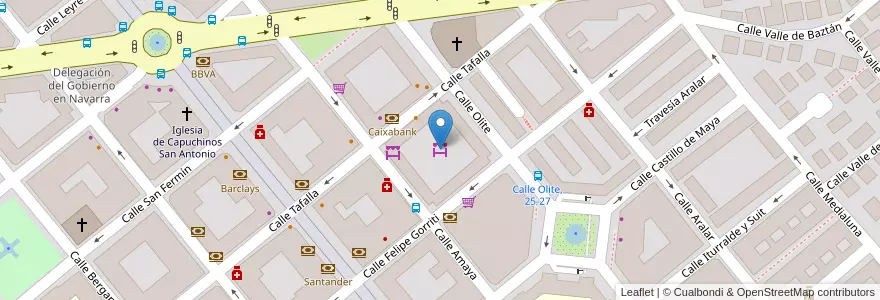 Mapa de ubicacion de Mercado II Ensanche en スペイン, ナバーラ州, ナバーラ州, パンプローナ.