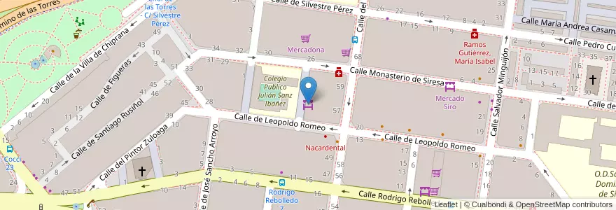 Mapa de ubicacion de Mercado La Rabida en Spanien, Aragonien, Saragossa, Zaragoza, Saragossa.