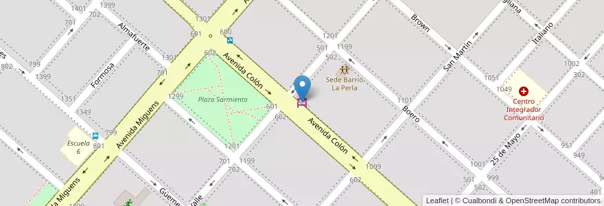Mapa de ubicacion de Mercado Las Rosas II en Arjantin, Buenos Aires, Partido De Ayacucho, Ayacucho.