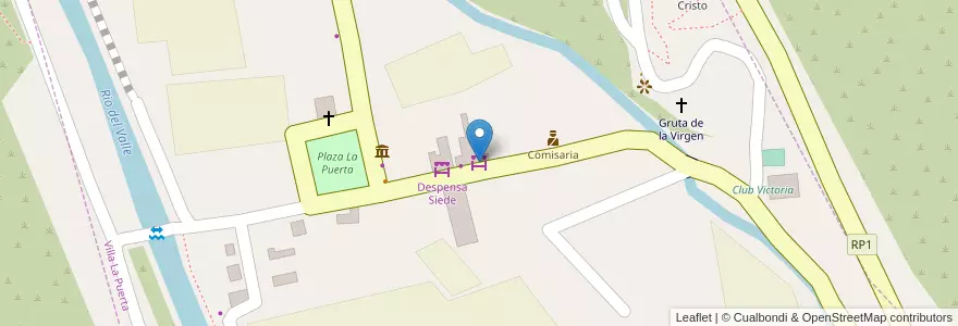 Mapa de ubicacion de Mercado Morra en 아르헨티나, Catamarca, Departamento Ambato, Municipio De La Puerta, La Puerta.