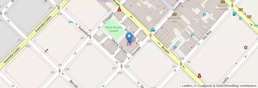 Mapa de ubicacion de Mercado Municipal en Argentinië, Buenos Aires, Partido De Bahía Blanca, Bahía Blanca.