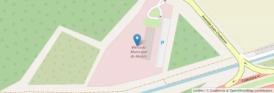Mapa de ubicacion de Mercado Municipal de Abasto en Arjantin, Catamarca, Departamento Valle Viejo, Municipio De Valle Viejo.