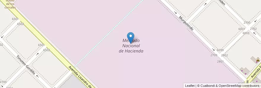 Mapa de ubicacion de Mercado Nacional de Hacienda, Mataderos en Аргентина, Буэнос-Айрес, Comuna 9, Буэнос-Айрес.