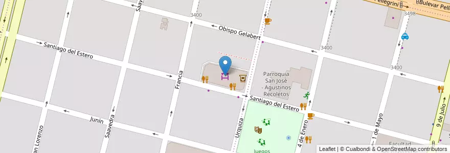 Mapa de ubicacion de Mercado Norte en Argentina, Santa Fe, Departamento La Capital, Santa Fe Capital, Santa Fe.