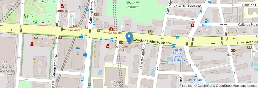 Mapa de ubicacion de Mercado Provenzal en إسبانيا, منطقة مدريد, منطقة مدريد, Área Metropolitana De Madrid Y Corredor Del Henares, مدريد.