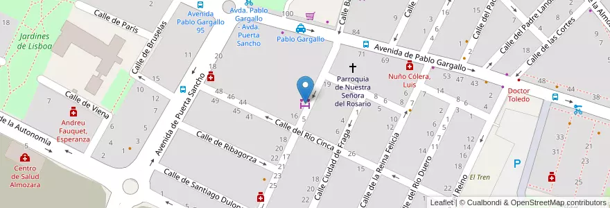 Mapa de ubicacion de Mercado Puerta Sancho en اسپانیا, Aragón, ساراگوسا, Zaragoza, ساراگوسا.