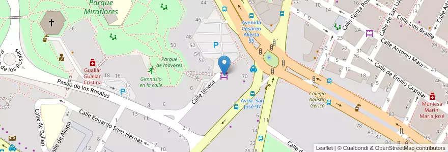 Mapa de ubicacion de Mercado Rosales en إسبانيا, أرغون, سرقسطة, Zaragoza, سرقسطة.