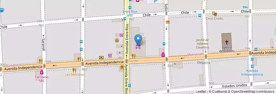 Mapa de ubicacion de Mercado San Cristobal, Montserrat en Argentina, Ciudad Autónoma De Buenos Aires, Buenos Aires.