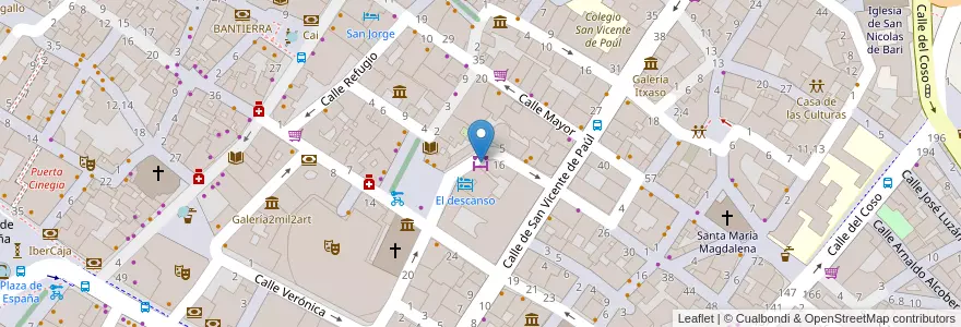 Mapa de ubicacion de Mercado San Lorenzo en 스페인, Aragón, 사라고사, Zaragoza, 사라고사.