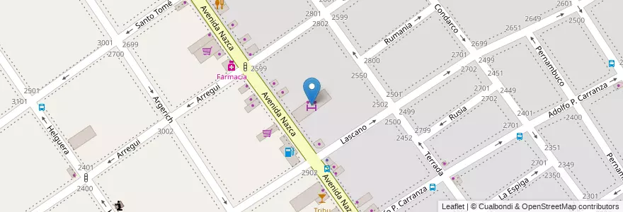 Mapa de ubicacion de Mercado y Frigorifico Noroeste, Villa del Parque en 아르헨티나, Ciudad Autónoma De Buenos Aires, 부에노스아이레스, Comuna 11.
