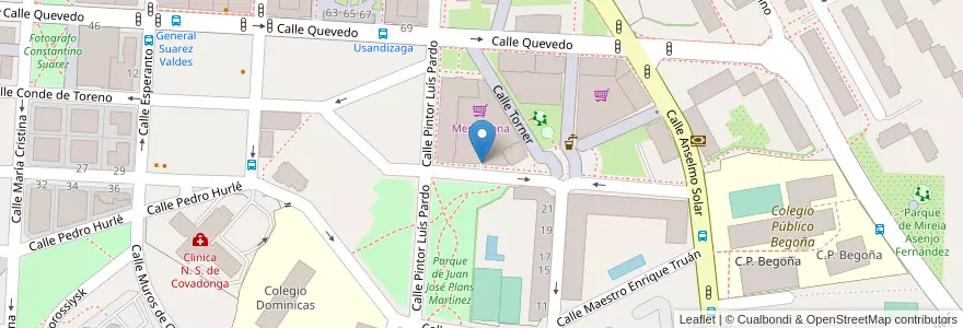 Mapa de ubicacion de Mercadona en スペイン, アストゥリアス州, アストゥリアス州, Gijón/Xixón.