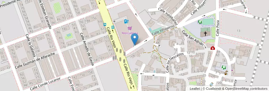 Mapa de ubicacion de Mercadona en スペイン, カスティーリャ・イ・レオン州, Burgos, Alfoz De Burgos, Burgos.