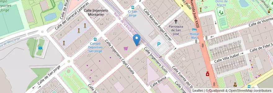 Mapa de ubicacion de Mercadona en Espanha, Aragão, Huesca, Hoya De Huesca / Plana De Uesca, Huesca.