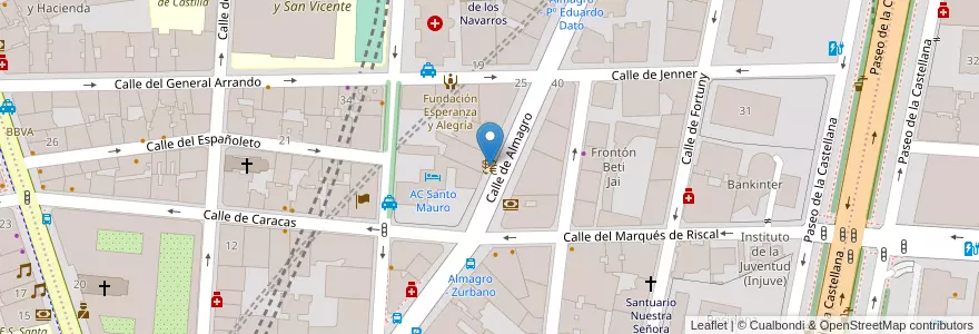 Mapa de ubicacion de Mercados y Gestión de Valores en Spagna, Comunidad De Madrid, Comunidad De Madrid, Área Metropolitana De Madrid Y Corredor Del Henares, Madrid.
