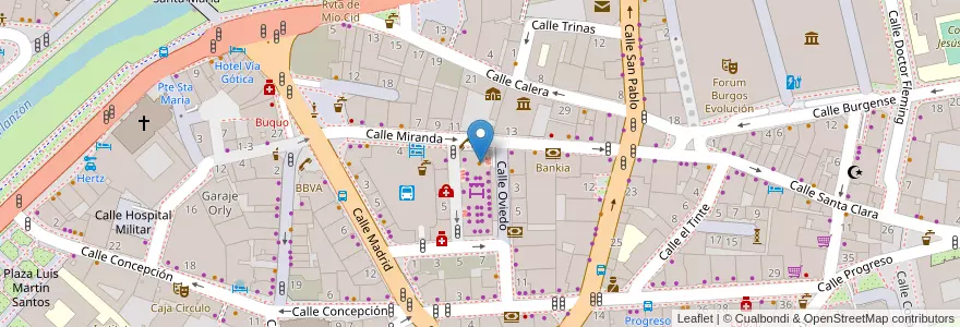 Mapa de ubicacion de Mercados en 西班牙, Castilla Y León, Burgos, Alfoz De Burgos, Burgos.