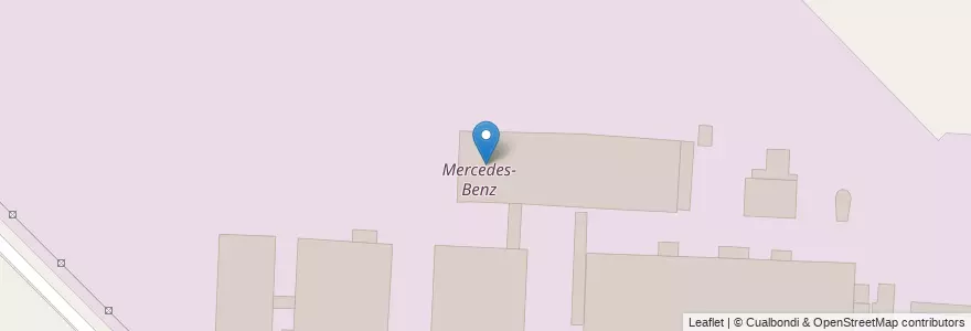 Mapa de ubicacion de Mercedes-Benz en アルゼンチン, ブエノスアイレス州, Partido De La Matanza, Virrey Del Pino.