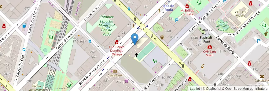 Mapa de ubicacion de Merit School en İspanya, Catalunya, Barcelona, Barcelonès, Barcelona.