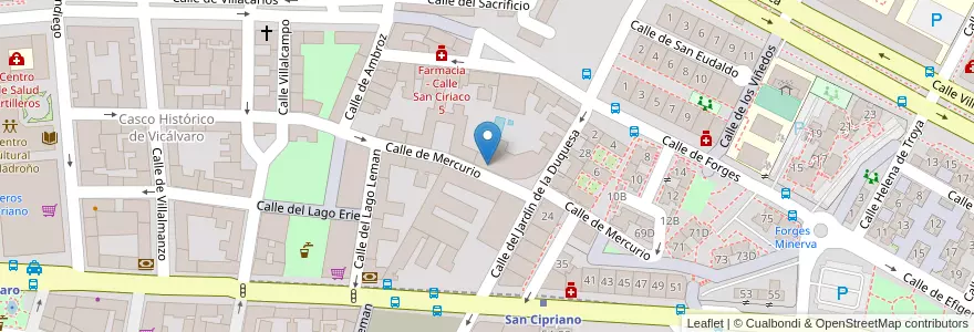 Mapa de ubicacion de Merlín en Spagna, Comunidad De Madrid, Comunidad De Madrid, Área Metropolitana De Madrid Y Corredor Del Henares, Madrid.