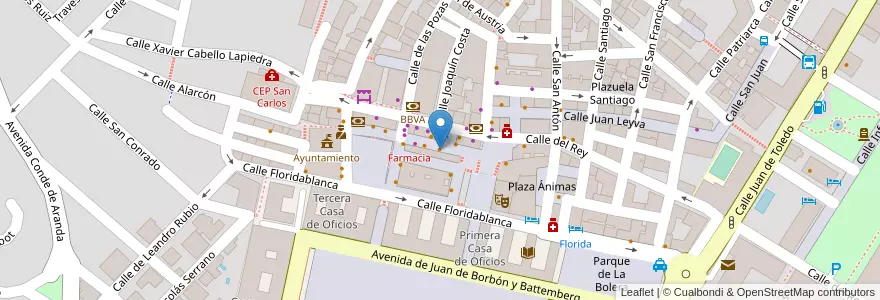 Mapa de ubicacion de Mesón  5 bellotas en Испания, Мадрид, Мадрид, Cuenca Del Guadarrama, San Lorenzo De El Escorial.