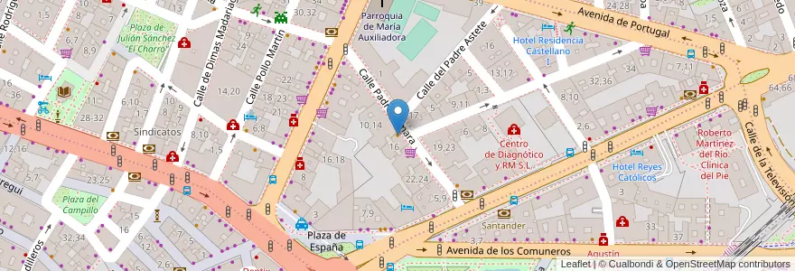 Mapa de ubicacion de Mesón Charro en Испания, Кастилия И Леон, Саламанка, Campo De Salamanca, Саламанка.