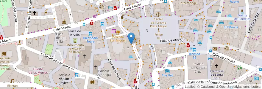 Mapa de ubicacion de Mesón de Don Carnal en Испания, Мадрид, Мадрид, Área Metropolitana De Madrid Y Corredor Del Henares, Мадрид.
