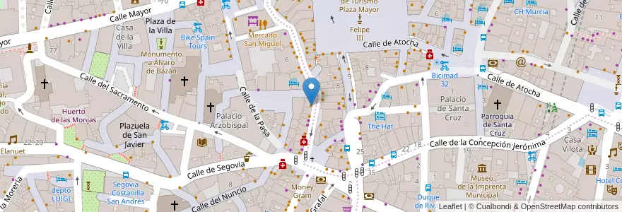 Mapa de ubicacion de Mesón de la Cerveza en Spain, Community Of Madrid, Community Of Madrid, Área Metropolitana De Madrid Y Corredor Del Henares, Madrid.