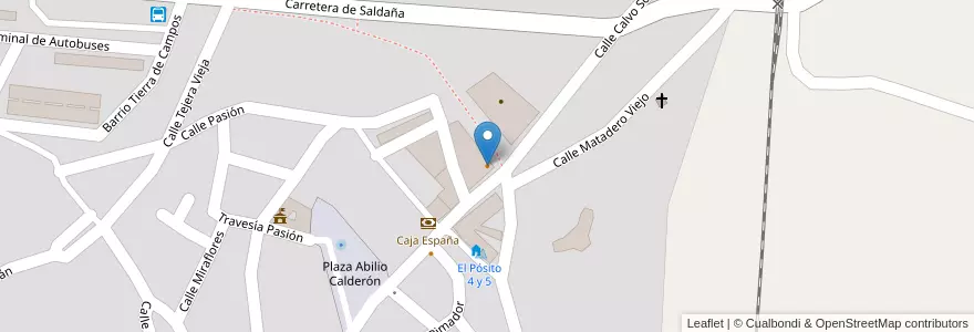 Mapa de ubicacion de Mesón Don Pepe en Spanien, Kastilien Und León, Palencia, Campos, Osorno La Mayor.