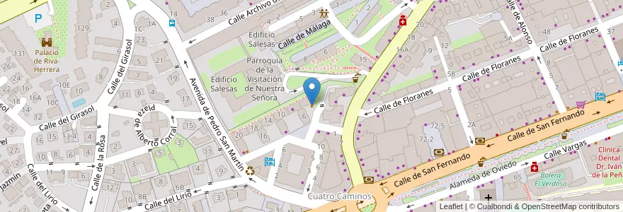 Mapa de ubicacion de Meson El Campeador en Spanien, Kantabrien, Cantabria, Santander, Santander.
