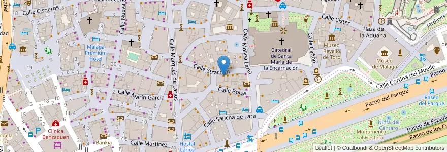Mapa de ubicacion de Mesón La Cepa en Espagne, Andalousie, Malaga, Málaga-Costa Del Sol, Málaga.