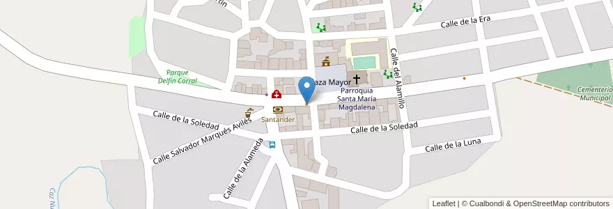 Mapa de ubicacion de Mesón La Playa en 스페인, Comunidad De Madrid, Comunidad De Madrid, Las Vegas, Titulcia.