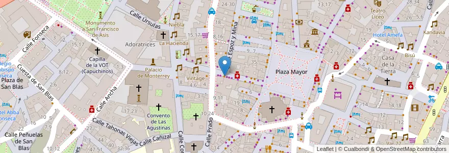 Mapa de ubicacion de Mesón La Tahona en España, Castilla Y León, Salamanca, Campo De Salamanca, Salamanca.
