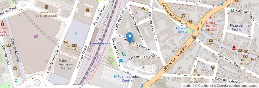 Mapa de ubicacion de Mesón La Unión en إسبانيا, منطقة مدريد, منطقة مدريد, Área Metropolitana De Madrid Y Corredor Del Henares, Fuenlabrada.