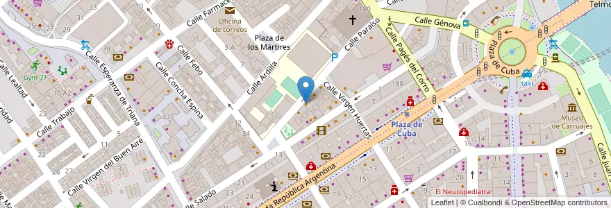 Mapa de ubicacion de Mesón Restaurante El Candil en إسبانيا, أندلوسيا, إشبيلية, إشبيلية.