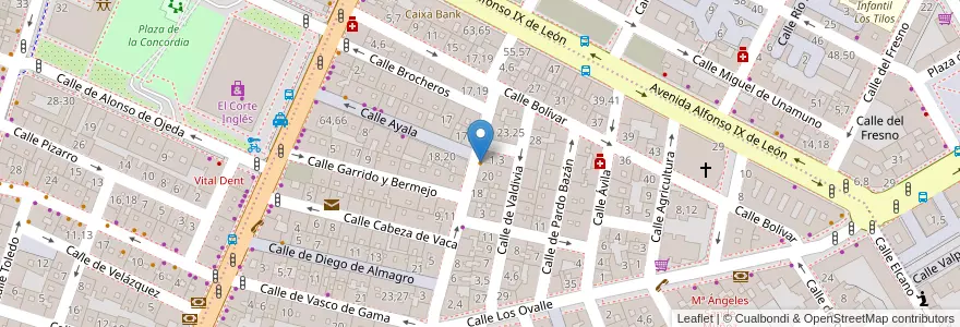 Mapa de ubicacion de Mesón Restaurante Tritón en España, Castilla Y León, Salamanca, Campo De Salamanca, Salamanca.