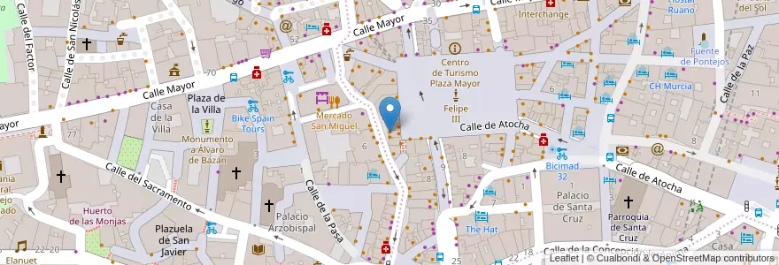 Mapa de ubicacion de Mesón Rincón de la Cava en Испания, Мадрид, Мадрид, Área Metropolitana De Madrid Y Corredor Del Henares, Мадрид.