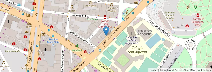 Mapa de ubicacion de Mesón Tomás en スペイン, アラゴン州, サラゴサ, Zaragoza, サラゴサ.