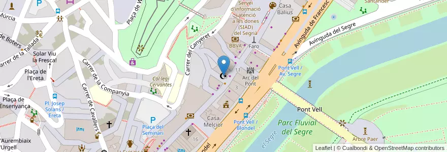 Mapa de ubicacion de Mesquita Omar en 스페인, Catalunya, 레리다, Segrià, 레리다.