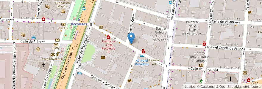 Mapa de ubicacion de Mestizo en Испания, Мадрид, Мадрид, Área Metropolitana De Madrid Y Corredor Del Henares, Мадрид.