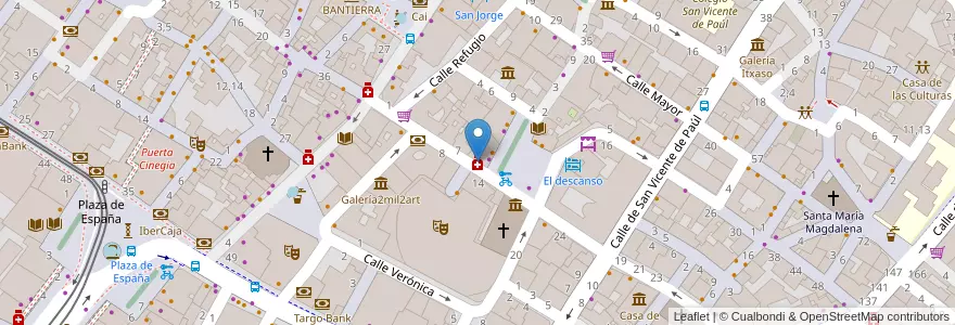 Mapa de ubicacion de Mestre Feliu, Susana en 西班牙, Aragón, 萨拉戈萨, Zaragoza, 萨拉戈萨.