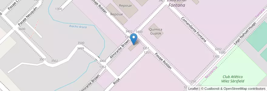 Mapa de ubicacion de Metalúrgica Famet en 아르헨티나, Chaco, Departamento San Fernando, Municipio De Fontana, Fontana.
