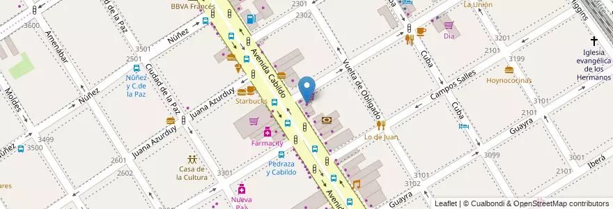 Mapa de ubicacion de Metrocuadrado, Nuñez en آرژانتین, Ciudad Autónoma De Buenos Aires, Buenos Aires, Comuna 13.