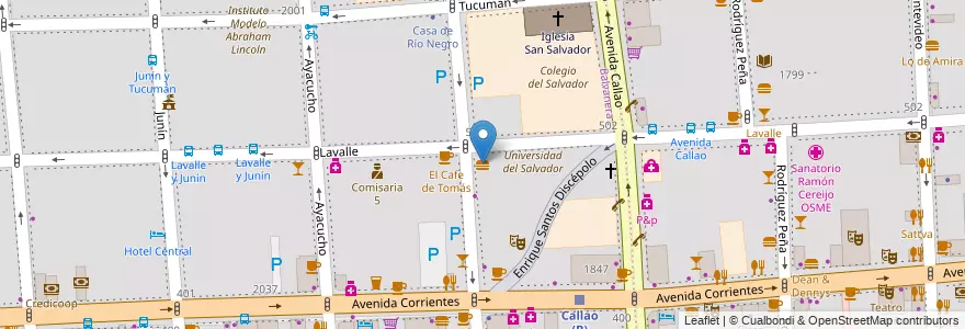 Mapa de ubicacion de Metropol, Balvanera en アルゼンチン, Ciudad Autónoma De Buenos Aires, Comuna 3, ブエノスアイレス.