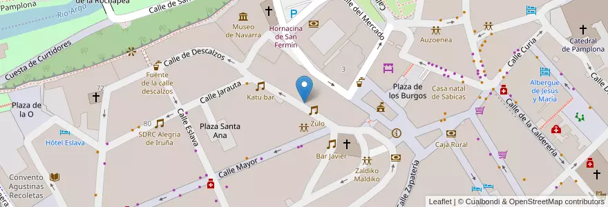 Mapa de ubicacion de Metropolis en Испания, Наварра, Наварра, Памплона.