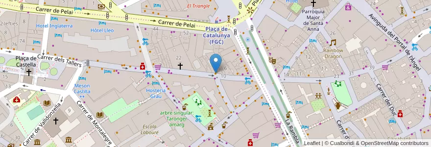 Mapa de ubicacion de Metropolitan Cafe en Espanha, Catalunha, Barcelona, Barcelonès, Barcelona.