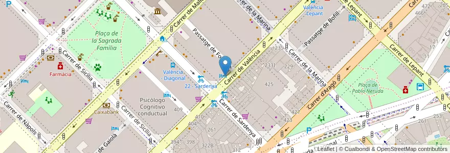 Mapa de ubicacion de MH Apartments en Sepanyol, Catalunya, Barcelona, Barcelonès, Barcelona.