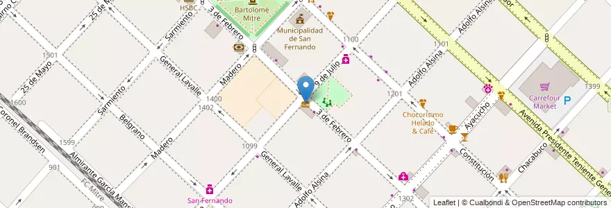 Mapa de ubicacion de Mi Amigo Pancho en Argentinië, Buenos Aires, Partido De San Fernando, San Fernando.